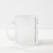 医学のオフィスの調整者のひよこ フロストグラスマグカップ (左)