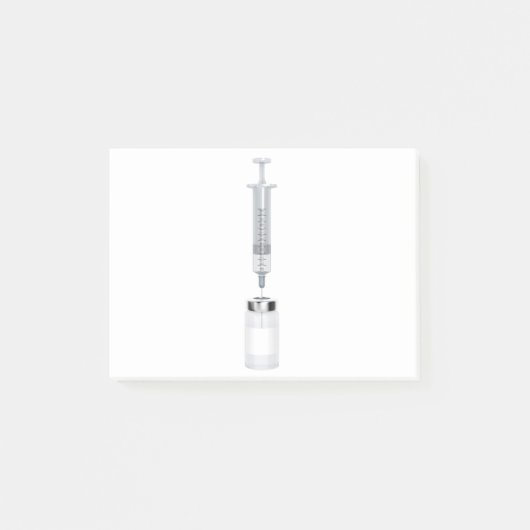 医学のガラスびんおよびスポイト ポストイット (正面)