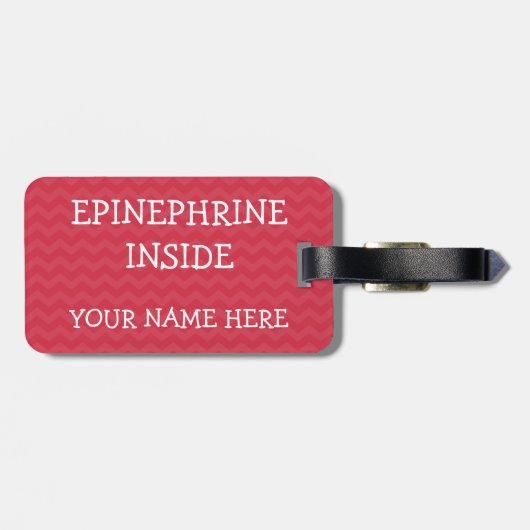 医学のキットのための多数の食物アレルギー警報ラベル ラゲッジタグ (裏面横)