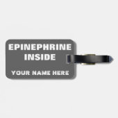 医学のキットのための食物アレルギー警報鮫のラベル ラゲッジタグ (裏面横)