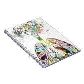 医学のギフトのハートおよび肺モチーフ ノートブック (右側)