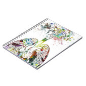 医学のギフトのハートおよび肺モチーフ ノートブック (左側)