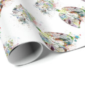 医学のギフトのハートおよび肺モチーフ ラッピングペーパー (ロールコーナー)