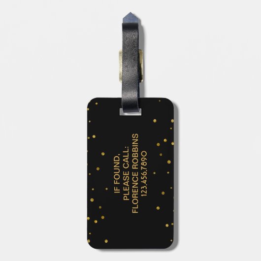 医学のケリュケイオンの記号の金ゴールドを看護しているナースRN LPN ラゲッジタグ (裏面縦)