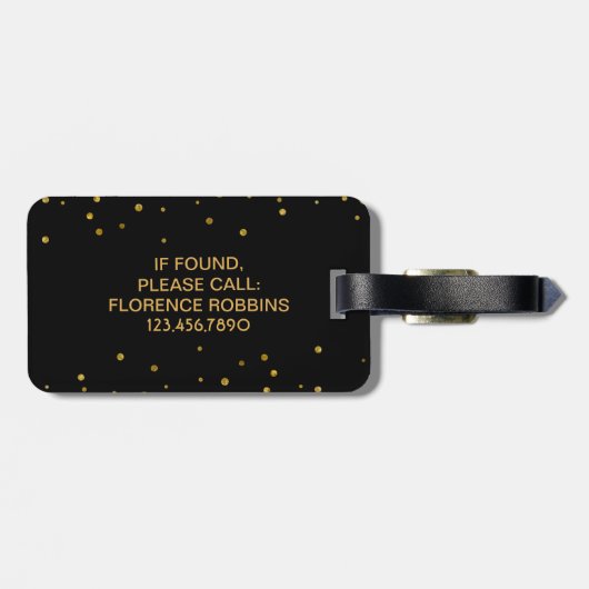 医学のケリュケイオンの記号の金ゴールドを看護しているナースRN LPN ラゲッジタグ (裏面横)