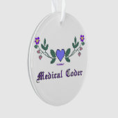 医学のコーダーの十字のステッチのプリント オーナメント (正面)