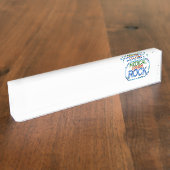 医学のコーダーの石 デスクネームプレート (側面)