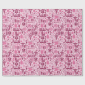 医学のテーマのピンクRNのナースの卒業 ラッピングペーパー (フラット)