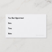 医学のテーマ 予約カード (裏面)