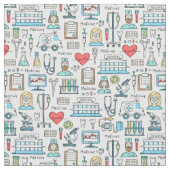 医学のデザインパターン ファブリック (クローズアップ)