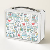 医学のデザインパターン メタルランチボックス (裏面)