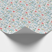 医学のデザインパターン ラッピングペーパー (角)
