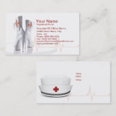 医学のナースのプロフィールの名刺 名刺 (正面/裏面)