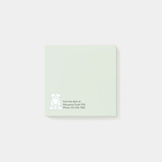 医学のナースの付箋 ポストイット (正面)