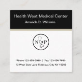 医学のナースの従業者 スクエア名刺 (正面)