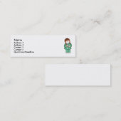 医学のプロフィールカード スキニー名刺 (正面/裏面)