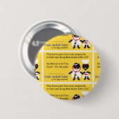 医学のユーモア 缶バッジ (正面&裏面)