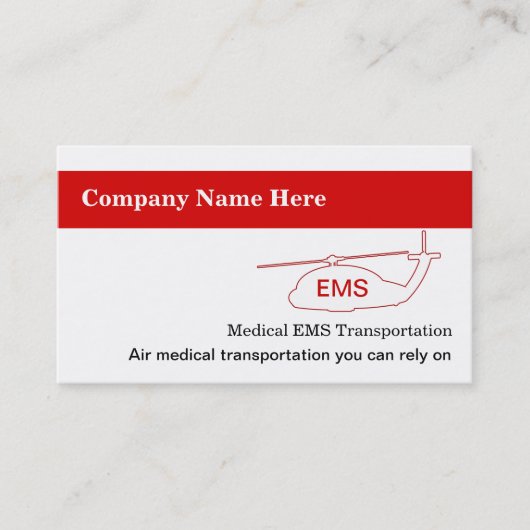 医学の交通機関の名刺 名刺 (正面)