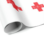 医学の十字のメリークリスマス ラッピングペーパー (ロールコーナー)