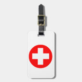 医学の十字 ラゲッジタグ (正面縦)