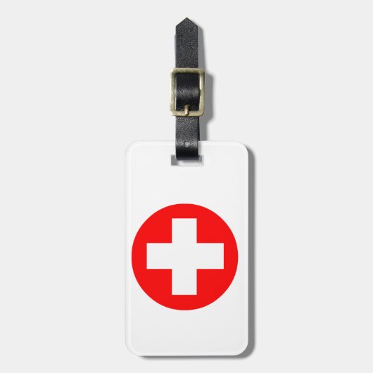 医学の十字 ラゲッジタグ (正面縦)