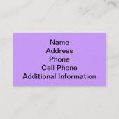 医学の名刺の大きいバンドエイドの紫色 名刺 (裏面)