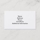 医学の名刺の泡および波 名刺 (裏面)