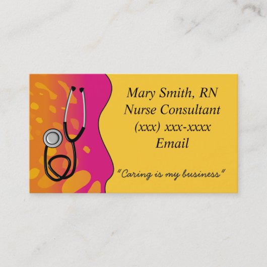 医学の名刺の波 名刺 (正面)