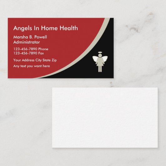 医学の家庭の健康の名刺 名刺 (正面/裏面)