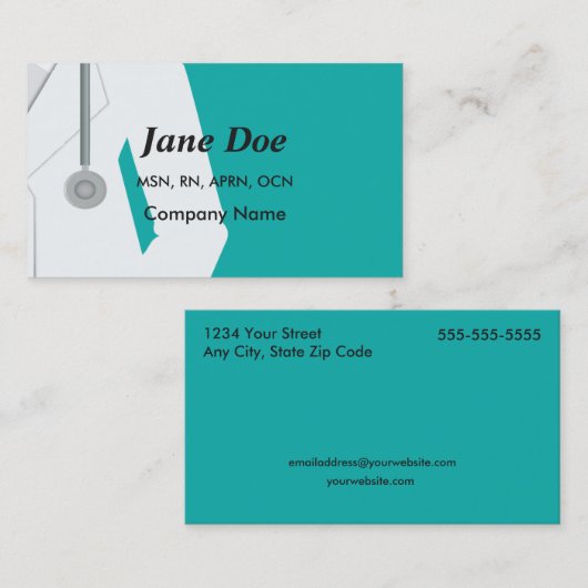 医学の専門のヘルスケアの名刺 名刺 (正面/裏面)