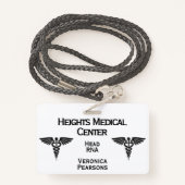 医学の従業員IDの倍は味方しました バッジ (裏面ランヤード)