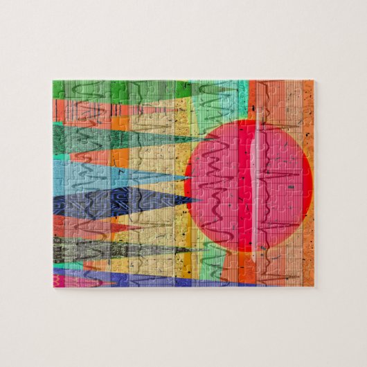 医学の心臓リズムの森林夢 ジグソーパズル (横)