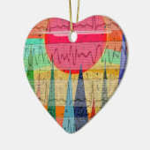 医学の心臓リズムの森林夢 セラミックオーナメント (左)