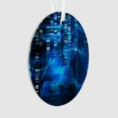 医学の抽象美術として遺伝科学の研究 オーナメント (正面)