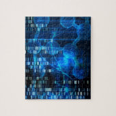 医学の抽象美術として遺伝科学の研究 ジグソーパズル (縦)