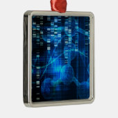 医学の抽象美術として遺伝科学の研究 メタルオーナメント (右)