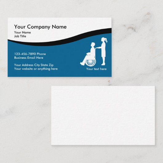 医学の看護の名刺 名刺 (正面/裏面)