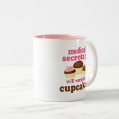 医学の秘書(おもしろいな)ギフト ツートーンマグカップ (正面右)