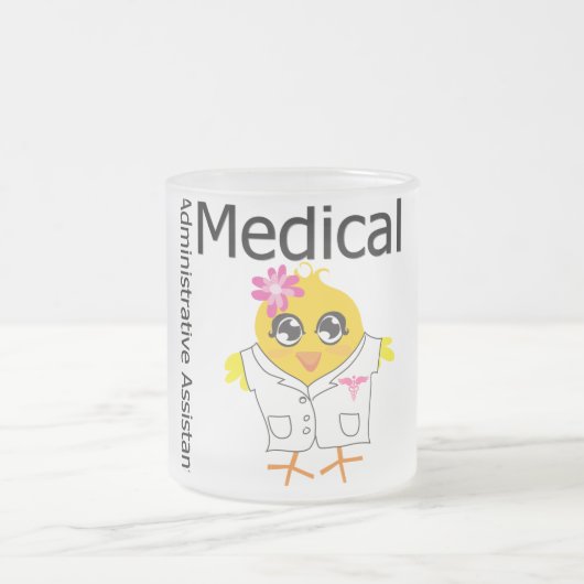 医学の管理スタッフ フロストグラスマグカップ (中央)