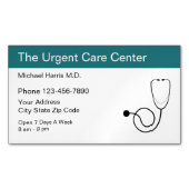 医学の緊急な養護施設のデザイン マグネット名刺 (正面)