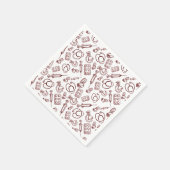 医学の職業のパターン スタンダードカクテルナプキン (角)