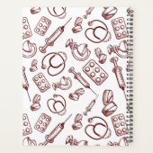 医学の職業のパターン プランナー手帳 (裏面)