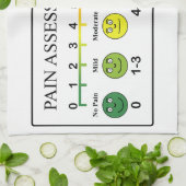 医学の苦痛の査定用具の図表 キッチンタオル (折り畳み)