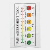 医学の苦痛の査定用具の図表 キッチンタオル (縦)