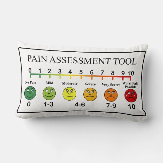 医学の苦痛の査定用具の図表 ランバークッション (裏面)