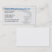 医学の計算およびコーディング 名刺 (正面/裏面)