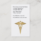 医学の計算名刺 名刺 (裏面)