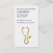 医学の計算名刺 名刺 (裏面)