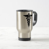 医学の記号のケリュケイオン トラベルマグ (正面右)