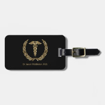 医学の記号-黒および金ゴールド